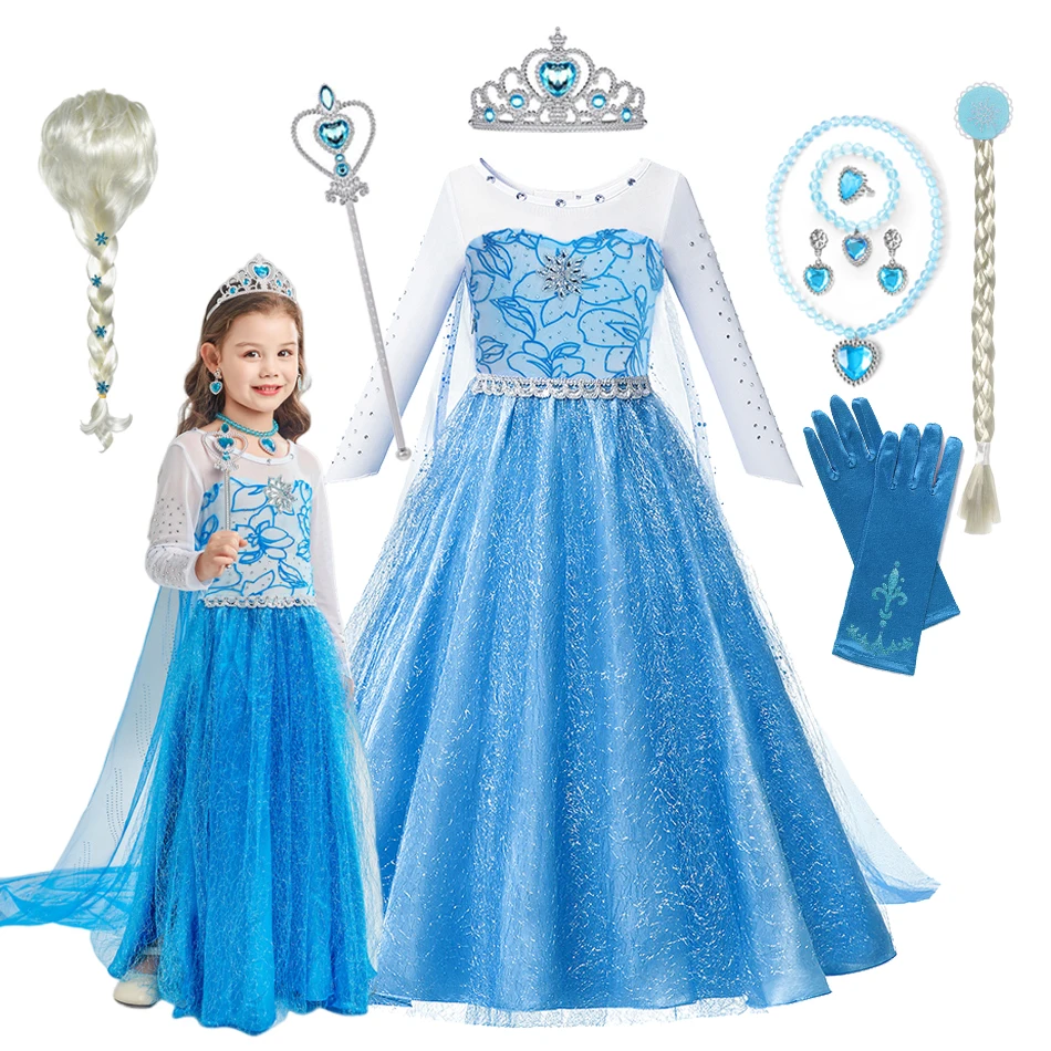 elsa frozen christmas dress Disney-Inspired Dress, Gift *Metallic Snowflake Cape Birthday Halloween Party Dress Frozen