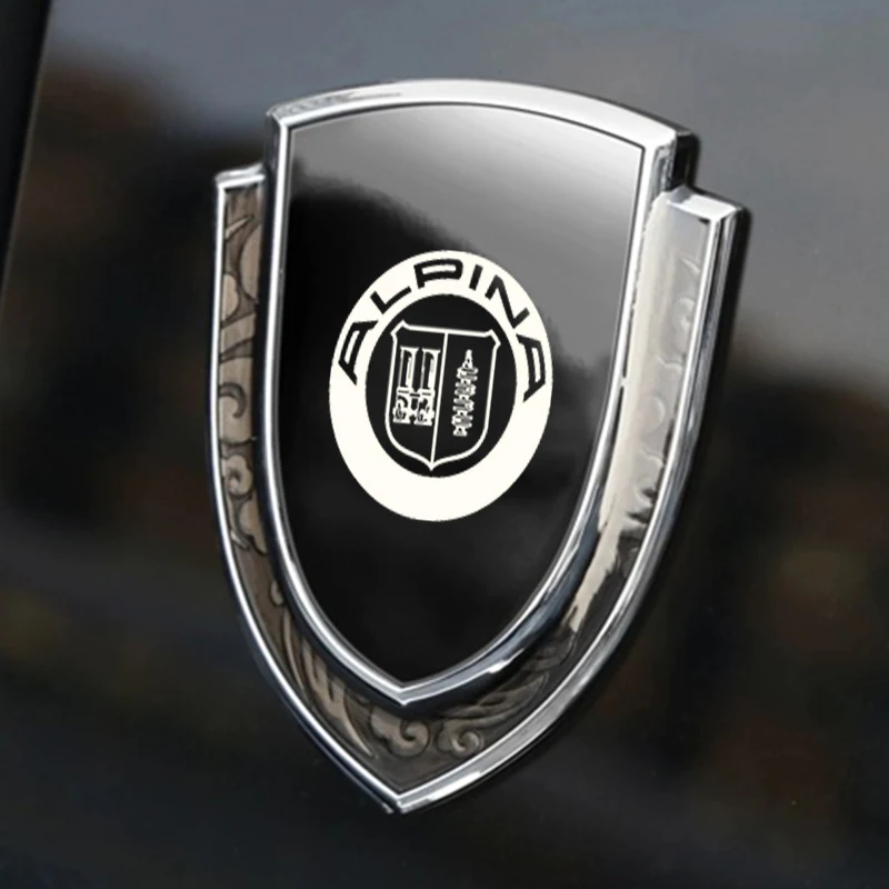 

car stickers 3D metal accsesories auto accessory for alpina bmw b3 b4 b5 b6 b7 c2 d3 d4 d5 xd3 xd4