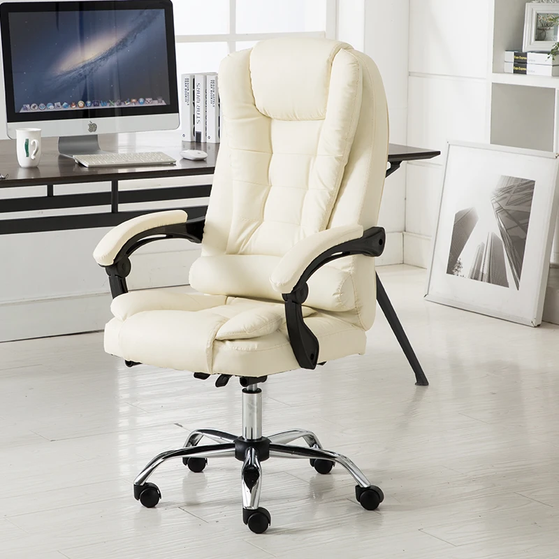 Computer Ergonomic Office Chair Cushion Luxury Living Room Gaming Office  Chair Comfy Dining Sedia Ufficio Home Furniture - AliExpress