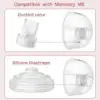 Duckbill Valves Silicone Diaphragm Compatible with Momcozy M5 Breast Pump, Replacement Pump Parts Accessories Compatible for M5 2