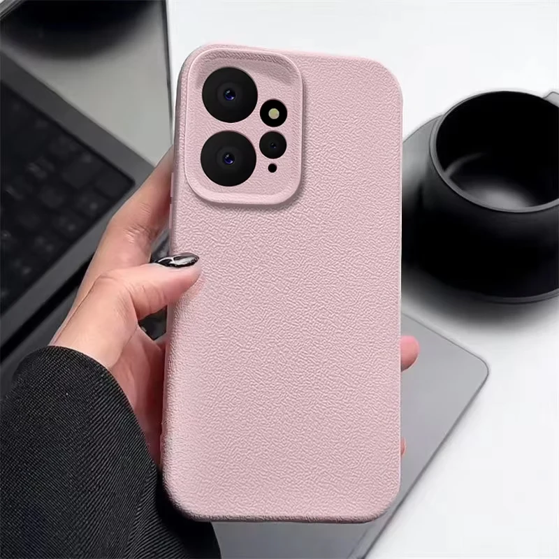 Luxury Leather Texture TPU Soft Phone Case - Sleek and Durable Protection