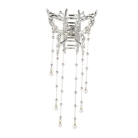 AWAYTR Shark Crab Clips Girls Hairpin Hair Accessories Korean Women Simple Hair Claw Clip Butterfly Pearl Tassel Hair Clip 4