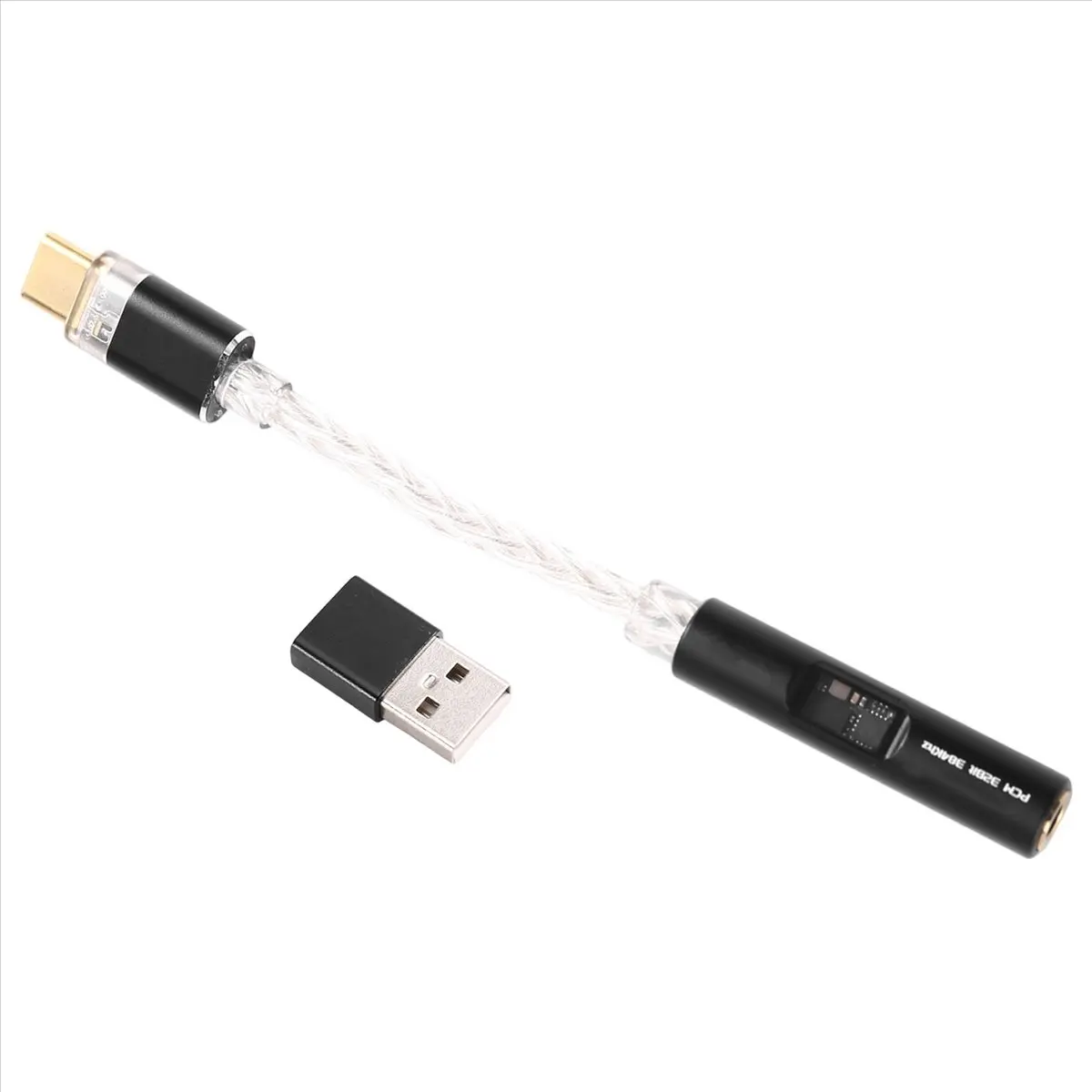 (A32M) 타입 C - 3.5mm USB-A - 3.5 잭 어댑터 HiFi USB C 오디오 AUX 컨버터 디코더 CX31993 어댑터 케이블 고해상도 디코딩