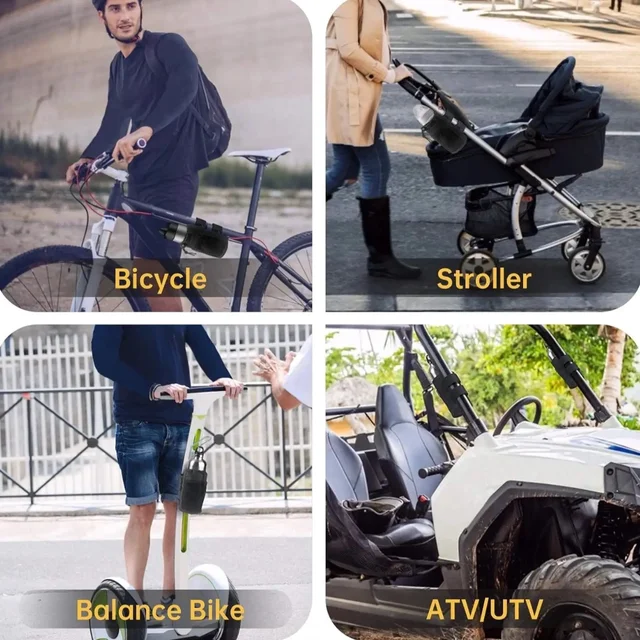 Cup Holder for Bike,Scooter and Wheelchair,Water Bottle Holder for Walker,Golf Cart and Beach,Universal Drink Holder Accessories 5