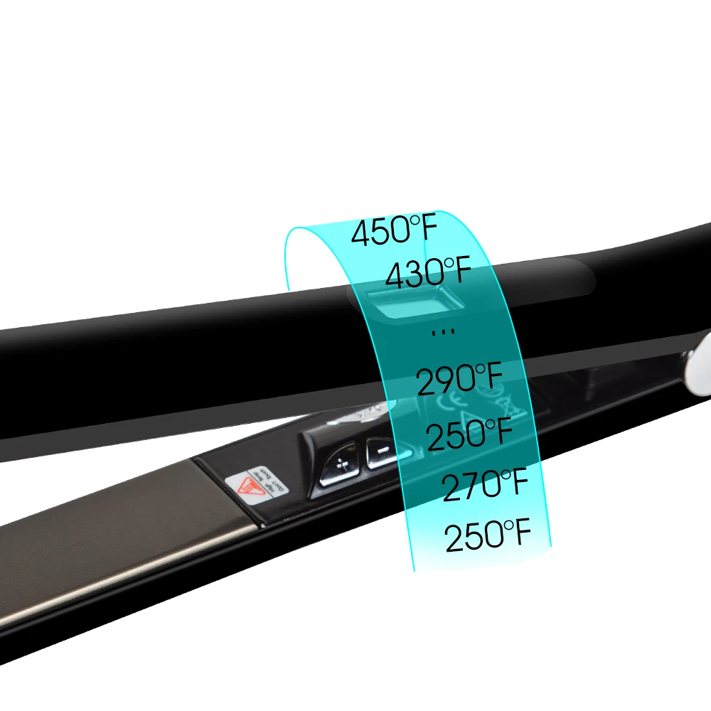 Hair Straightener Professional Keratin Treatment Flat Iron Titanium Plate 470℉ High Temperature Straightening Irons Dual Voltage 4