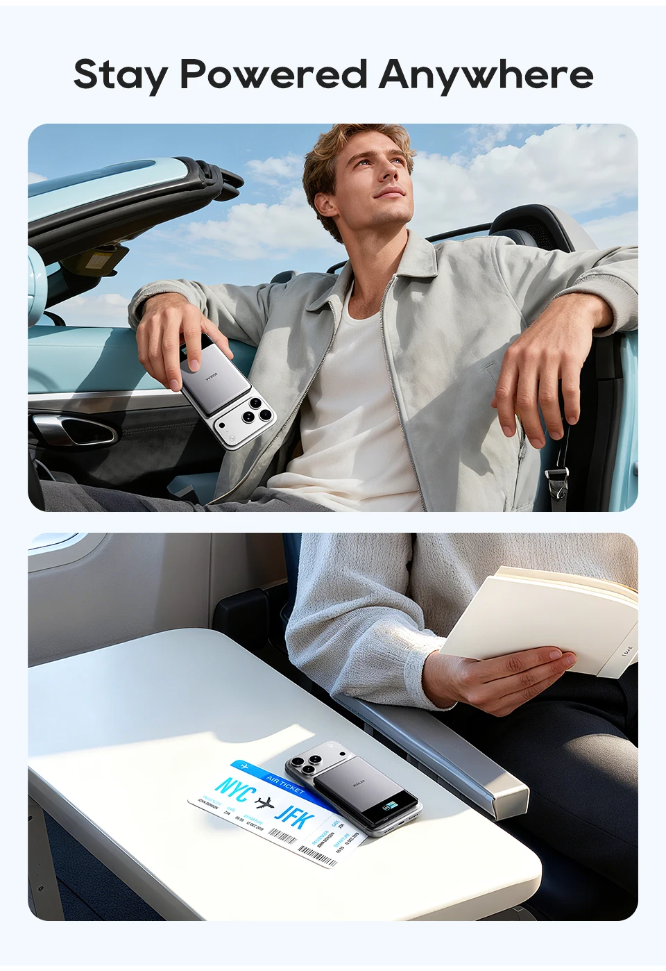 Kuulaa Qi2 Magnetic Power Bank 5000mAh PD 22.5W