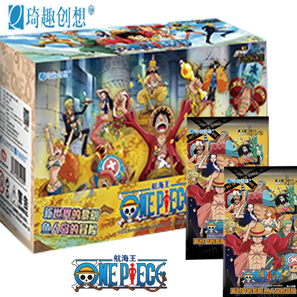 One Piece Cards Fish Man Island Collection for Children Luffy Nami Zoro Character Exclusive High Definition Exquisite Card Gifts