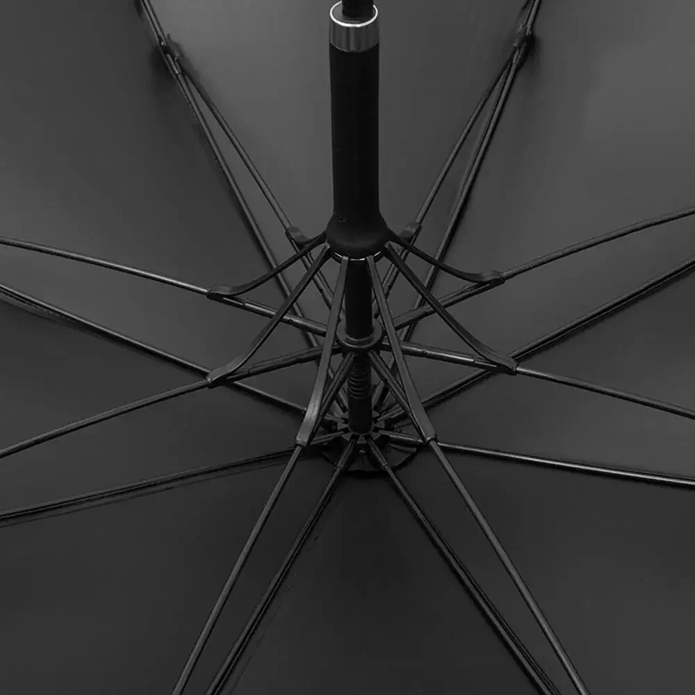 OLYCAT-Long Windproof Umbrella for Women, Golf Sun Umbrella Automatic, Ultralight Big Parasol, 8K Long Umbrella, Black Coating