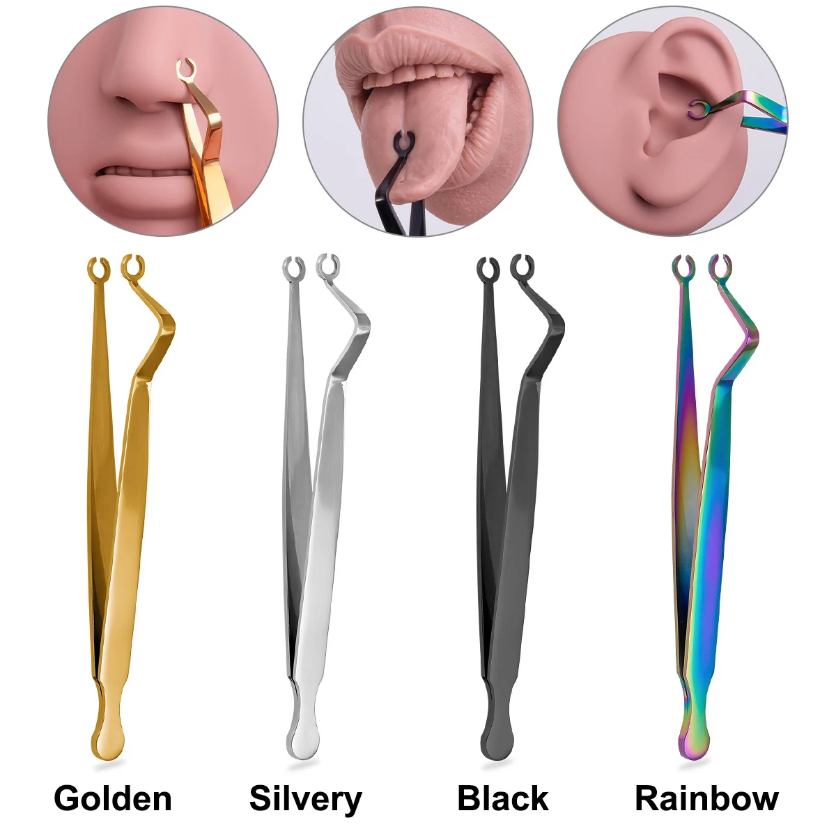 Body piercing forceps tool 1pc