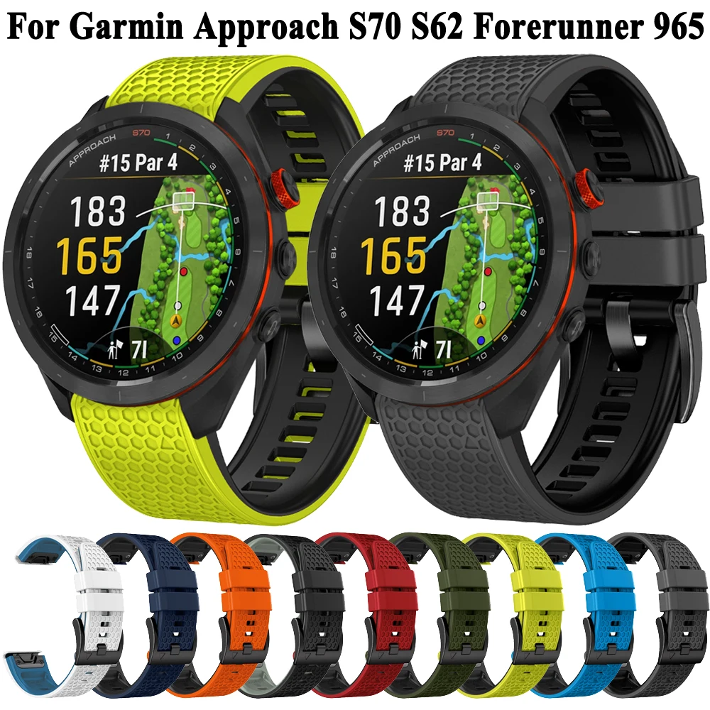 Cinturino in Silicone Quickfit 22mm per Garmin Approach S70 S62 Instinct Forerunner 965 955 945 935 Epix Pro 2 bracciale da polso da 47mm