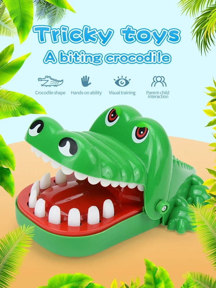 Crocodile Teeth Toys Childrens Lucky Game Trick Decompression Toy