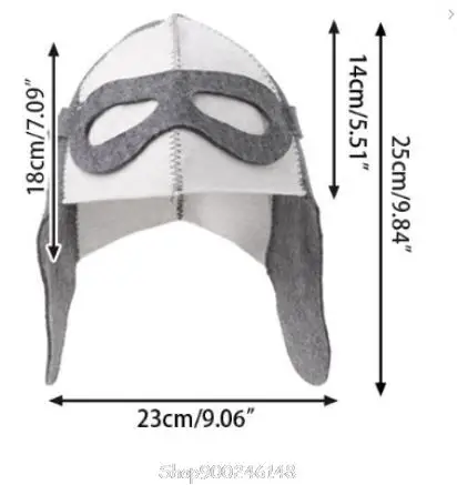 Wool Felt Sauna Hat Anti Heat Russian Banya For Bath House Head N23 20 Dropship 6