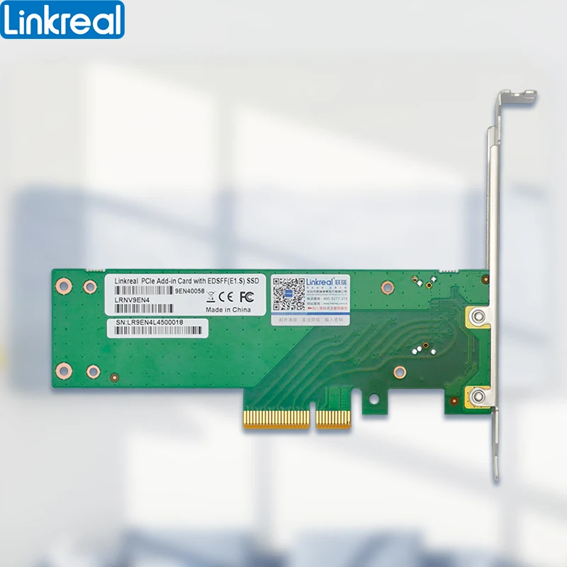 Linkreal Pcie 4.0x4 para Nvme Edsff 1u Curto E1.s Adapter-lrnv9en4 - Imagem 4