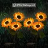 1/3 Head LED Solar Simulation Sunflower Lights Garden Yard Lawn Night Lights Landscape Lamp Home Decoration Flower Light 4