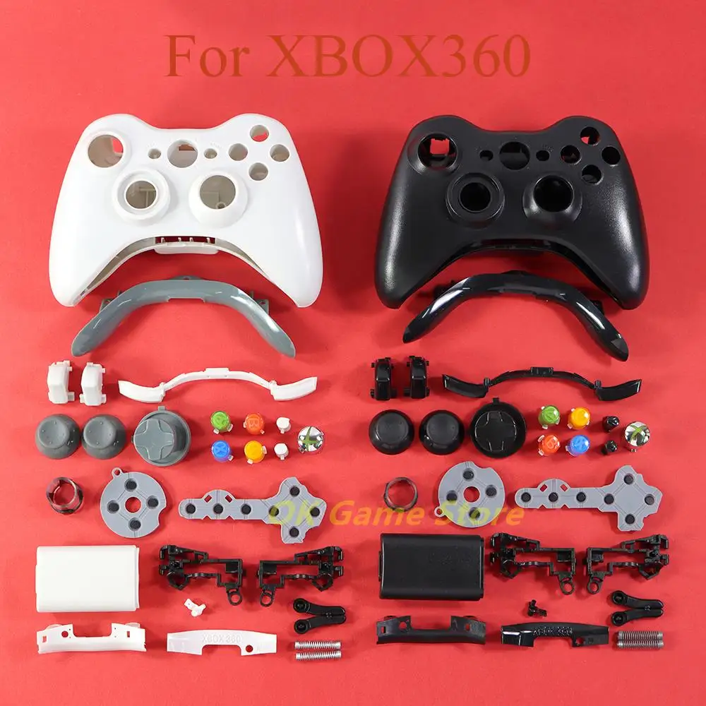 1Set Di Ricambio Per Controller Xbox 360 Custodia Completa Wireless Shell Cover Per Xbox 360 Con Accessori Per Kit Pulsanti