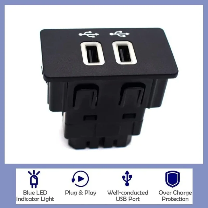 

Car USB Hub Module Sync Double Port for EDGE F-150 F-250 F-350 F-450 HC3Z-19A387-B HC3Z-19A387-E HC3Z-19A387-D