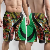 Guyana Flag Map 3D Printed Short Pants For Men Clothes Casual Hawaii Beach Shorts Guyanese National Emblem Trunks Male Trousers 2