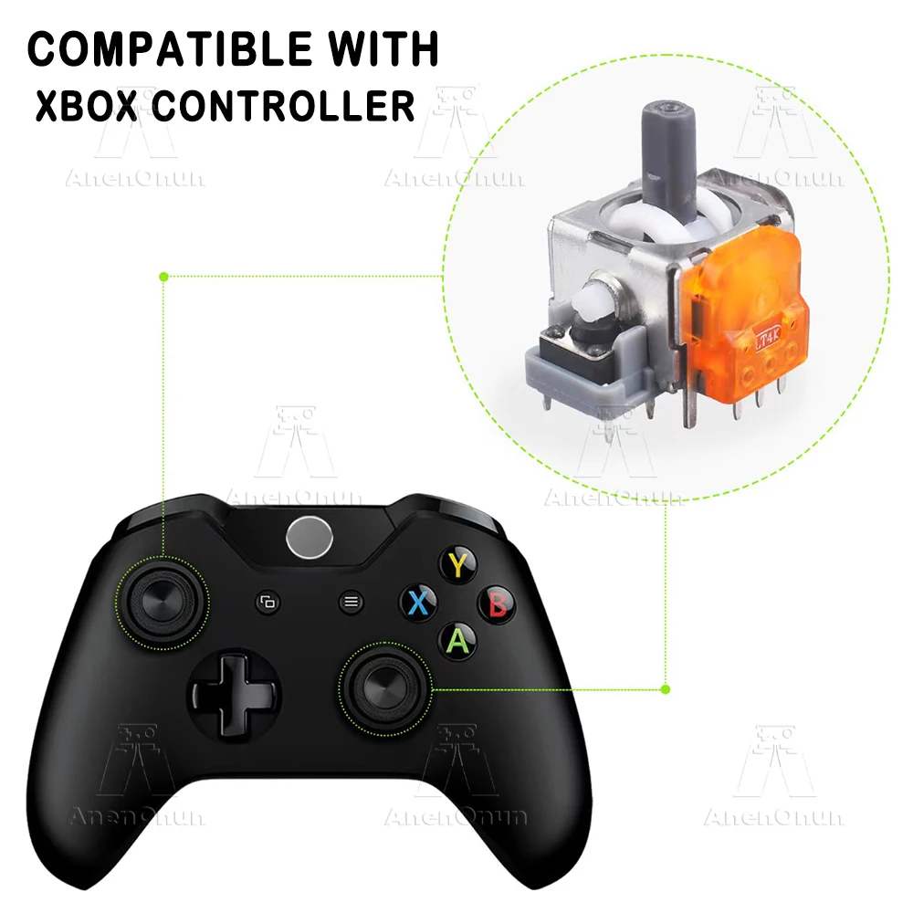 Switch Joystick Replacement AKNES HallPi TMR Electromagnetic Joystick Replacement For Switch Pro Controller, Anti-Drift Stick Repair Accessories For Switch Pro Controller - 2 Pairs Xbox Controller Anti Stick Drift