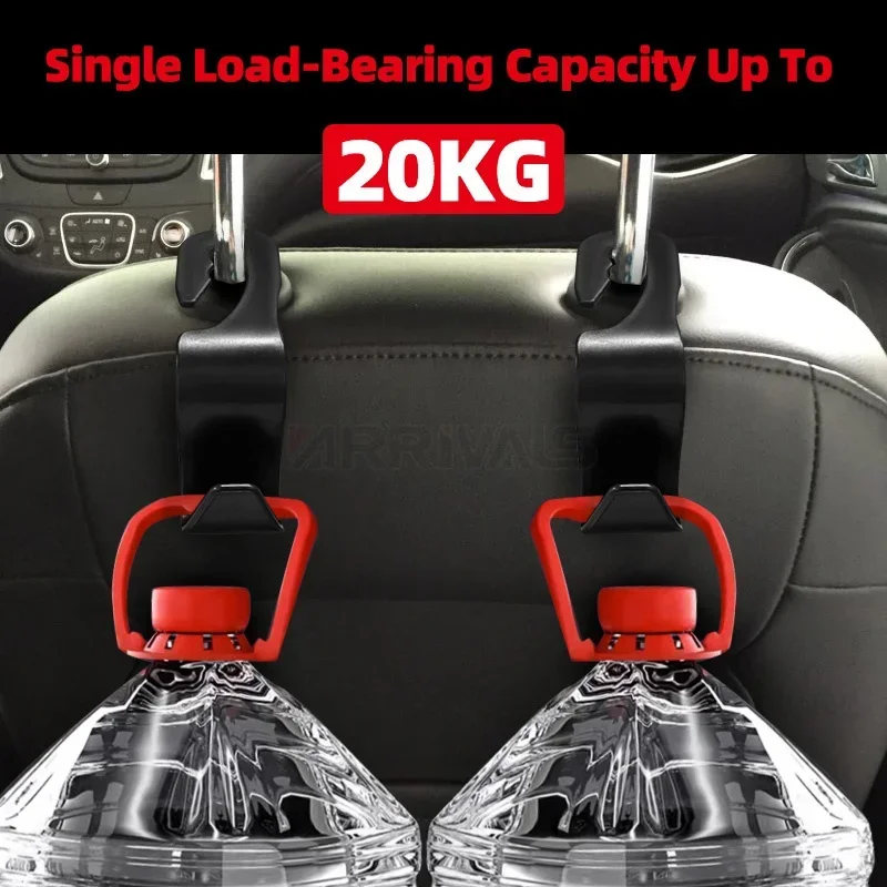 2Pcs Universal Car Rear Seat Back Hook Hanger Bags Holder Headrest Mount Hook Storage Organizer Car Internal Accessories