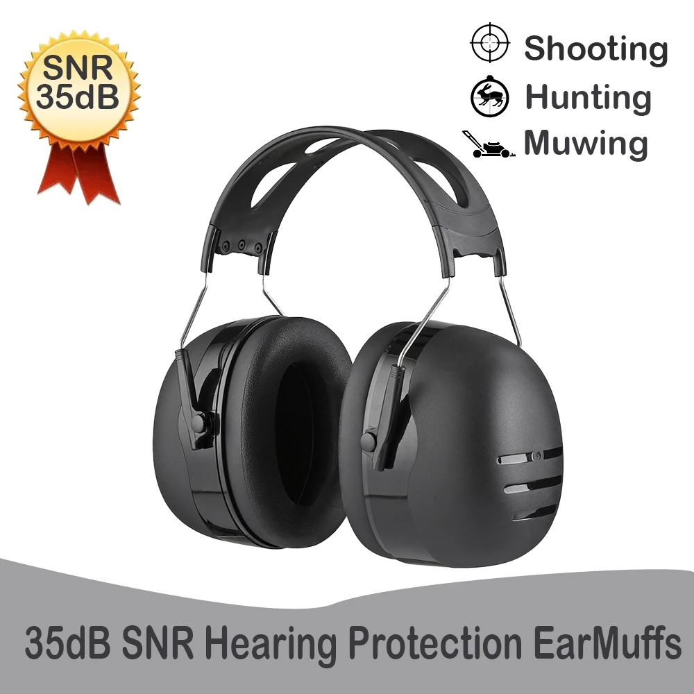 

Hearing Protection Ear Muffs 35dB SNR X5A Noise Cancelling Headphones Adjustable Safety Earmuffs for Shooting, Mowing, Hunting
