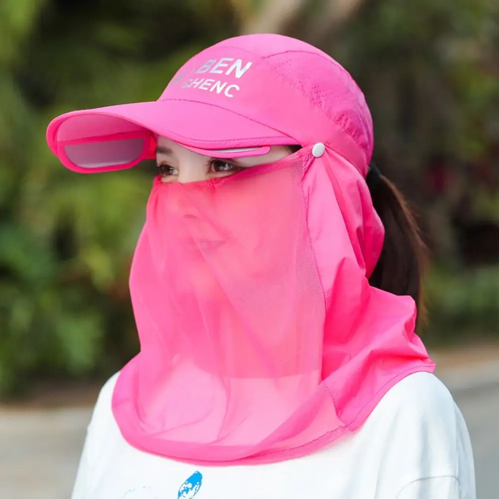 여성용 방진 야외 스포츠 모자, 보호 실드 모자, 통기성 자외선 차단, 자외선 차단, 아이스 실크 캡