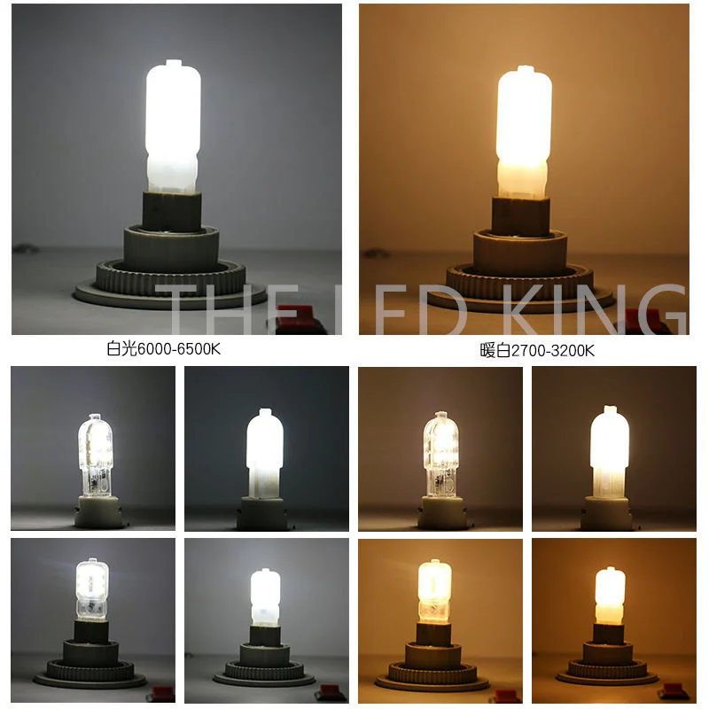 1- 10 개/몫 G4 2835 SMD led 전구 DC 12V 교체 20W 30W 할로겐 바이 핀 램프 LED 전구 3W 5W 따뜻한 차가운 led 조명