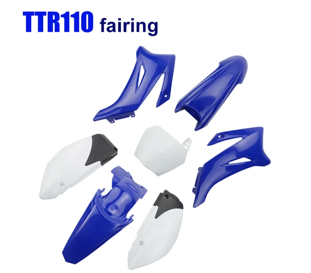 Dirt Bike Front Fender WHITE PLASTICS FENDER KIT FOR YAMAHA TTR