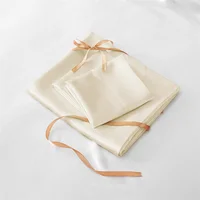 Parure de lit en soie de mûrier de luxe, 100% soie naturelle, comprenant housse de couette, drap et taies d'oreiller, pour lits simples, doubles, king et queen size 5