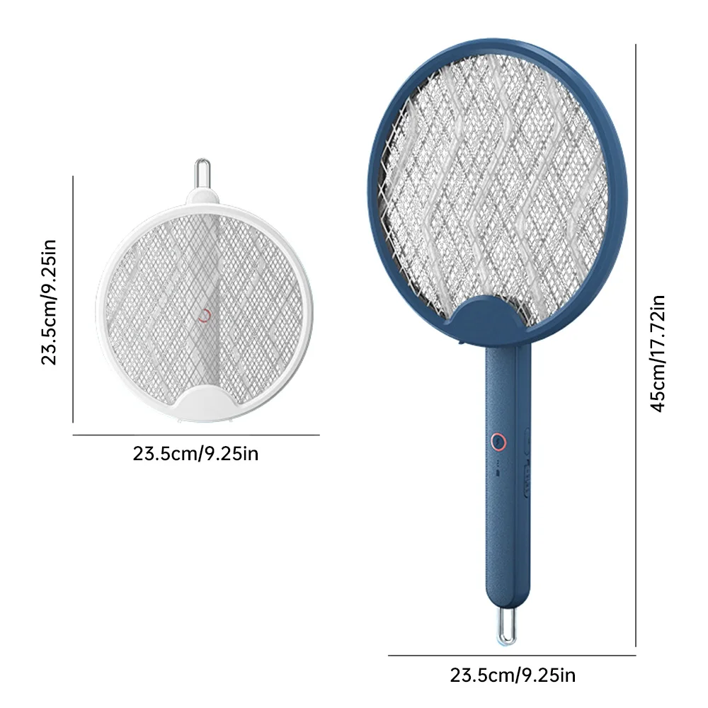 Electric UV Mosquito Lamp Rechargeable Mosquito Racket Swatter Folding Insect Fly Killer Light Wave Trap for Bedroom