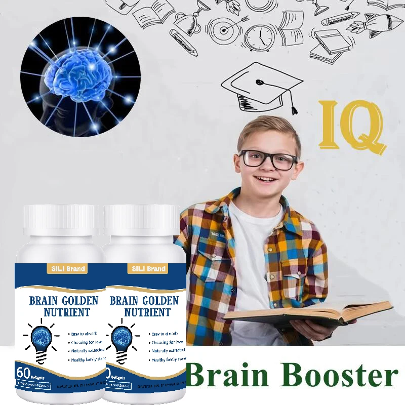 Booster c&eacute;r&eacute;bral et suppl&eacute;ment de m&eacute;moire, am&eacute;liore la mise au point mentale du QI, am&eacute;liore l'Enoki, la fructification de sa