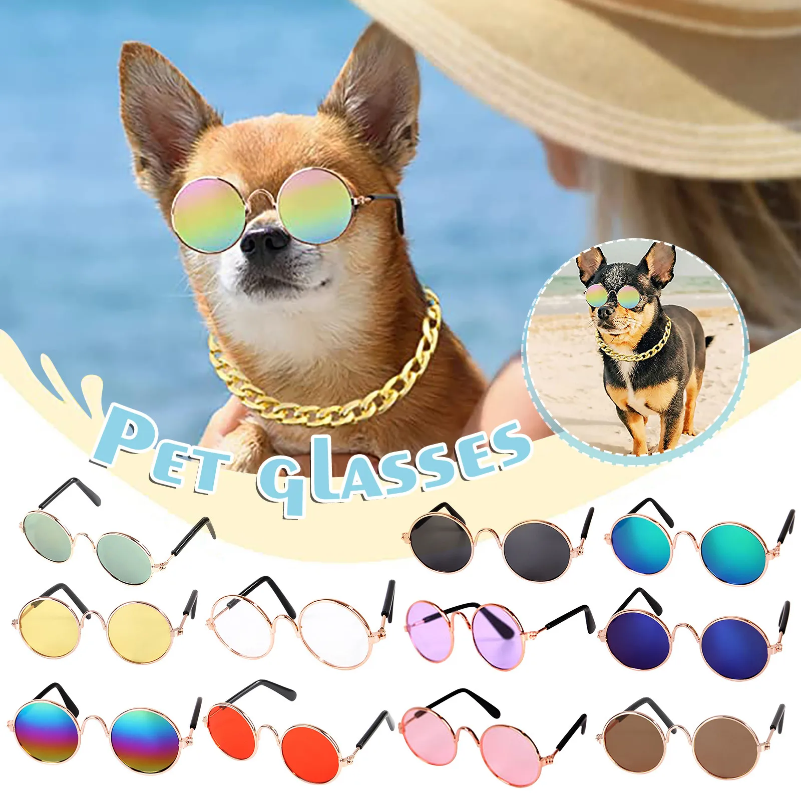 Cat For Sunglasses Glasses Accessories Dogs Vip Plaid Pets Goggles Animal Chiens Decorative Supplies Puppy Products Chats Rabbit