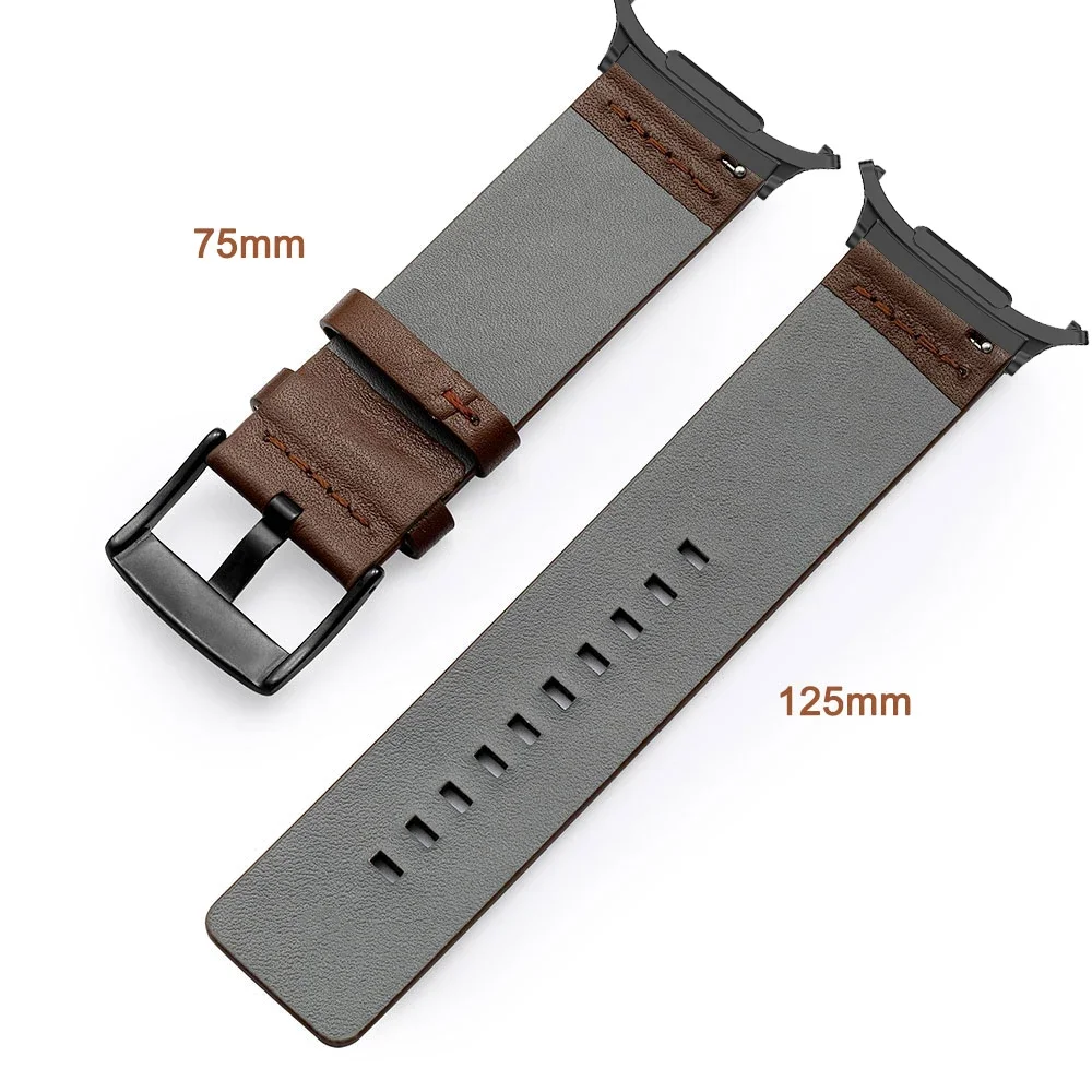 Premium Leather Strap for Business - No Gaps Design, 47mm Wristband Bracelet