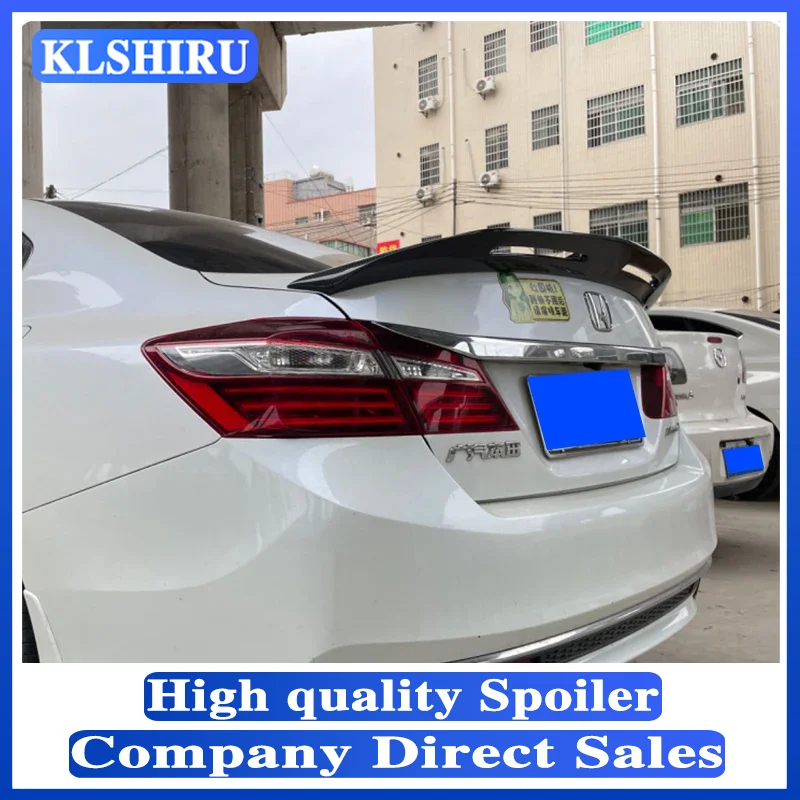 

For Honda Accord 2014 2015 2016 2017 Year Glossy Carbon Fiber/FRP Rear Wing R Style Accessories Car Refitt Spoiler