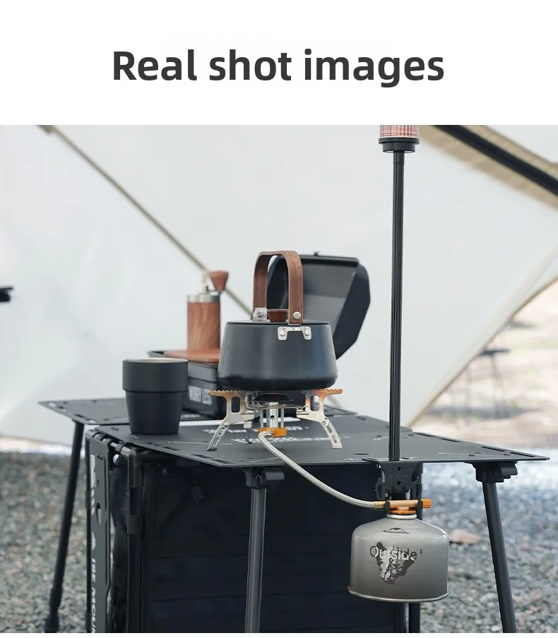 Hang Gas Canister Hook Outdoor Multi-purpose Gas Tank Hook With Hanging Plate Bottle Opener Camping Table Gas Stove Tank Hook