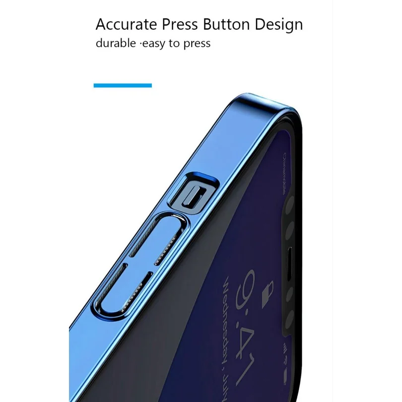 Magnetic Wireless Charger Hard Case for iPhone 13 Pro Max Ultra Thin Transparent Plating Back Case for iPhone12 Pro Mini Cover