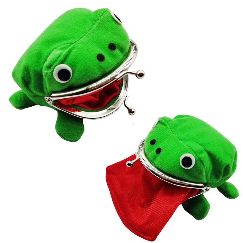 

Anime Frog Coin Purse Keychain Cute Cartoon Manga Flannel Wallet Men Women Key Purse Coin holder Cosplay Plush Toy Jewelry Gift