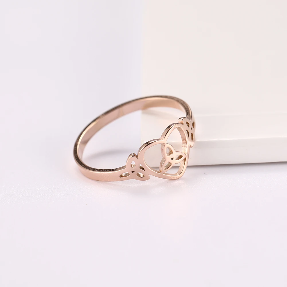 Dawapara Hexenknoten-Ring für Frauen Edelstahl Celtis-Knoten-Ring Hexerei-Amulett Wicca-Schmuck Valentinstag-Geschenk – Detail 22