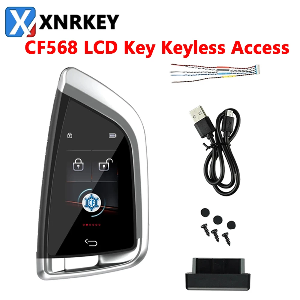 

XNRKEY Korean/English/Turkish CF568 Universal Modified Smart LCD Key for BMW Kia Benz Ford Keyless Entry Automatic Door Lock