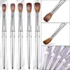 TIANMI 100% Pure Kolinsky Nail Brush Silver UV Gel Polish Nail Art Extension Builder Manicure Nail Pen Painting Drawing Brushes 4