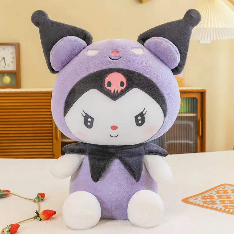 thumbnail image 1 of New Purple Devil Kuromi Plush Toy Large Fill Doll Cute Sanrio Children's Birthday Gift, 1 of 5