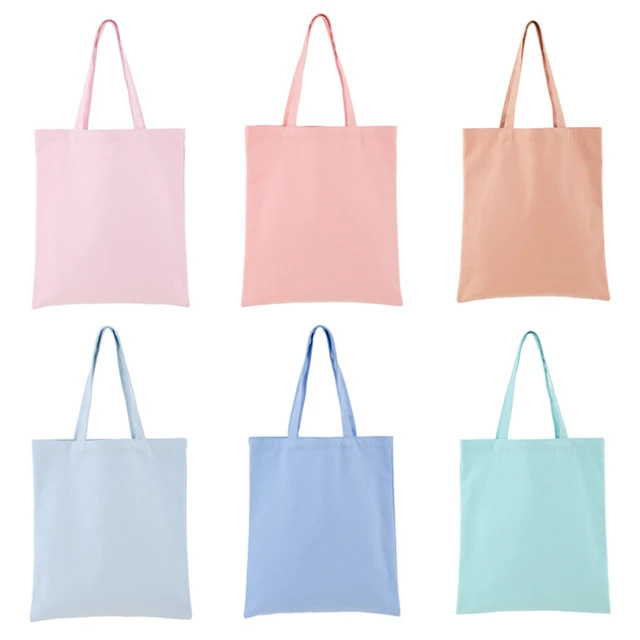 Creamy White Plain Shopping Shoulder Tote High Capacity DIY Environmental  Friendly Shopper Bags Cotton Canvas Bag Handbags Gifts - AliExpress