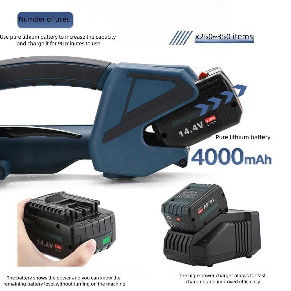 Portable V2 Battery Strapping Tool Chargeable Electric Battery Strap Packing Mac