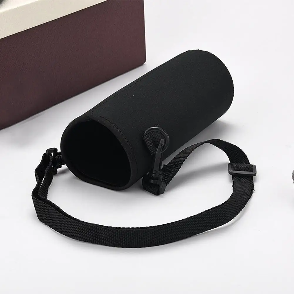 Portable Outdoor Sports Water Bottle Insulated Cup Cover Bag Strap Pouch Storage