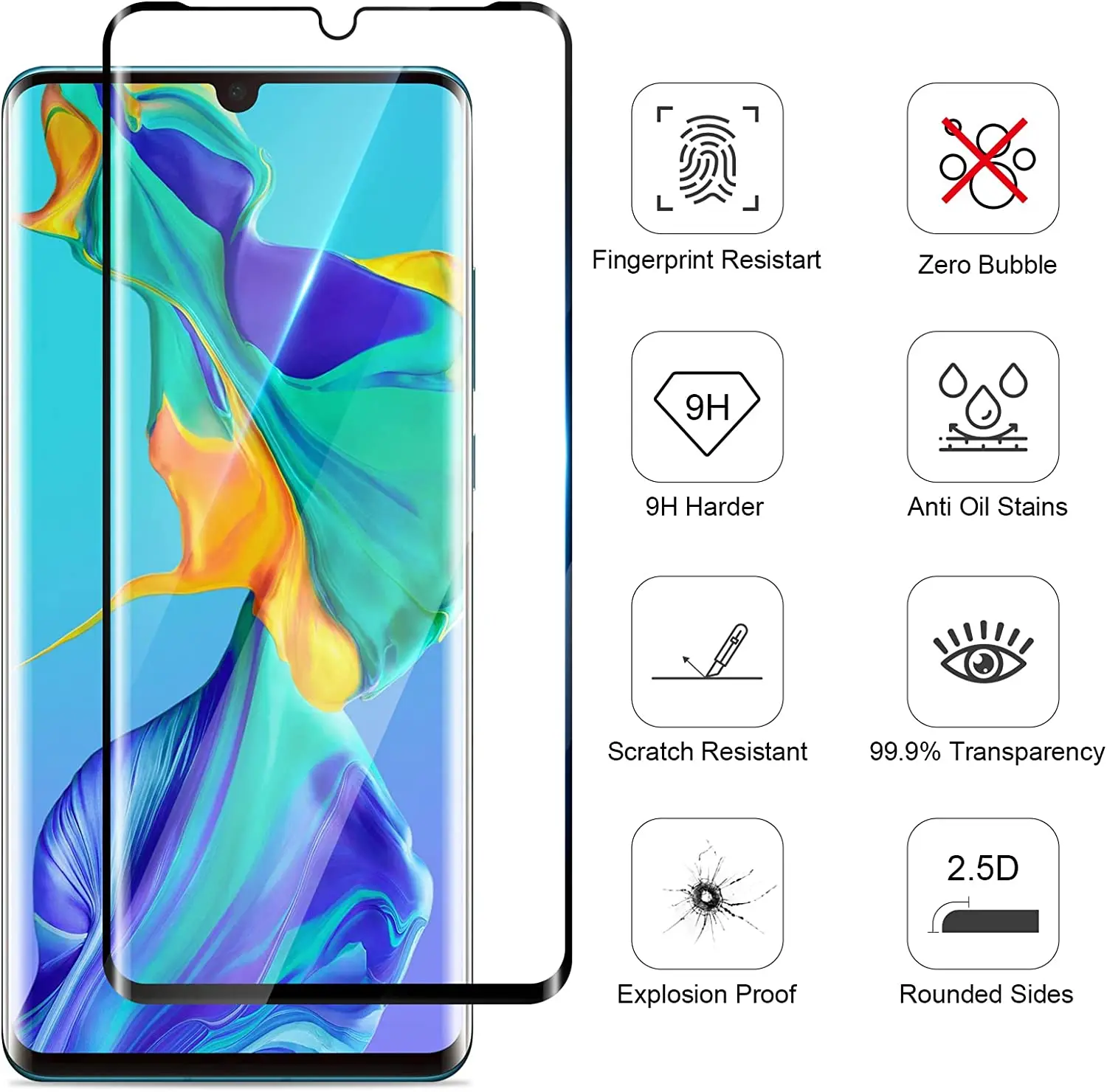 Premium Curved Glass Screen Protector Set (1-4 Pack) for Enhanced Display Protection