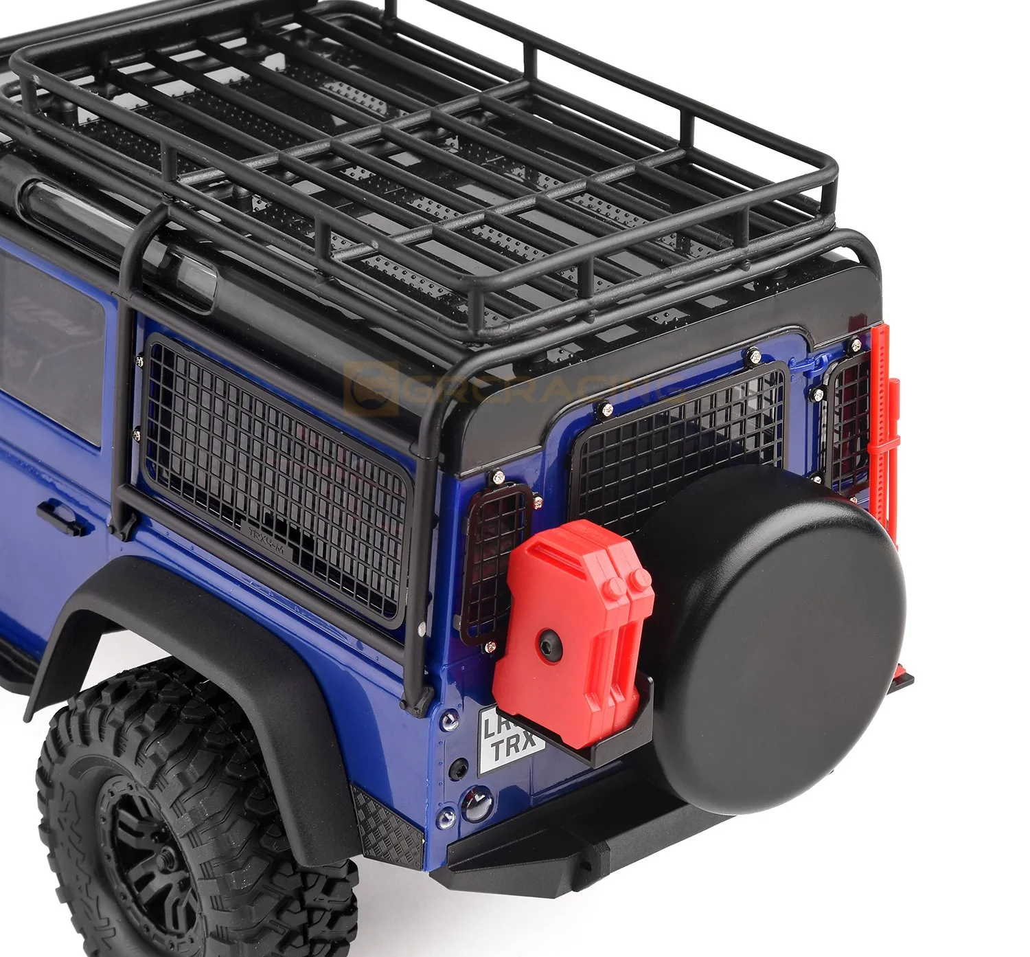 Stereoskopisches Fenster-Antikollisionsnetz aus Edelstahl und Metall für Seitenfenster + Heckscheibennetz für 1/18 Traxxas Trx-4m Defender Trx4m – Detail 14