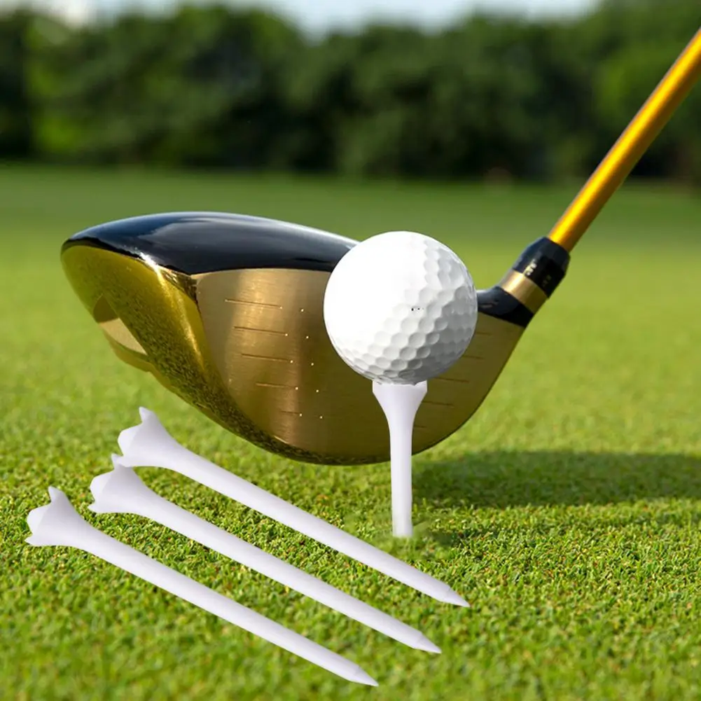 

Golf Practice Aid Premium Long Plastic Golf Tees High Stability Low Friction Training Aid for Performance 10pcs Reusable Set