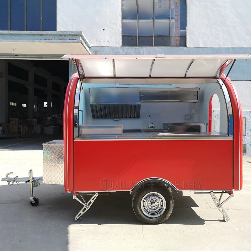 Commercial Catering Bakeri Waffle Fruits Van Outdoor Food Warmer