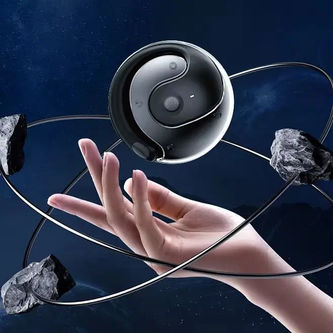Stylish Spherical Wireless Bluetooth Earbuds with Premium Sound Quality and Comfortable Fit in Blue