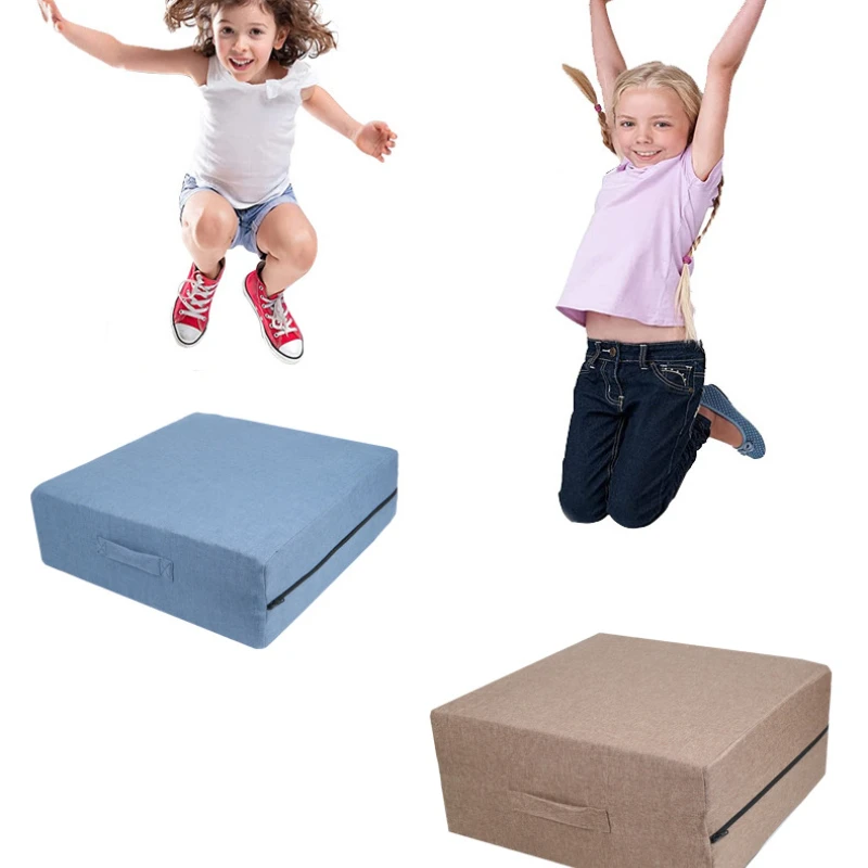

Japanese Box-type Bounce Pad Kids Trampoline for Inside House Children's Home High Bounce Sponge Trampolines Fitness