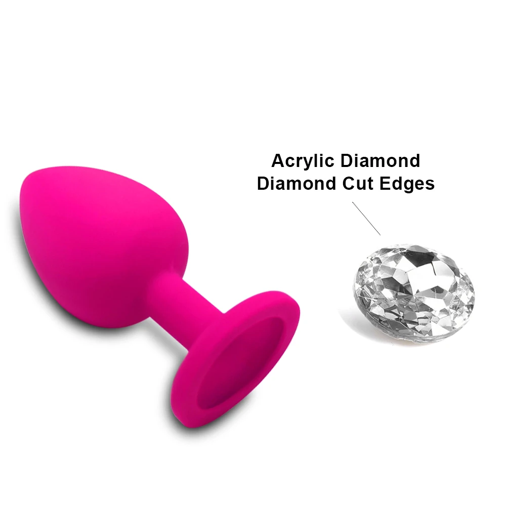 Anal Plug S/M/L Anal Plug Butt Vibrator Women/Men Soft Silicone Round Shaped Erotic Bullet Gay Sex Toys for Adults